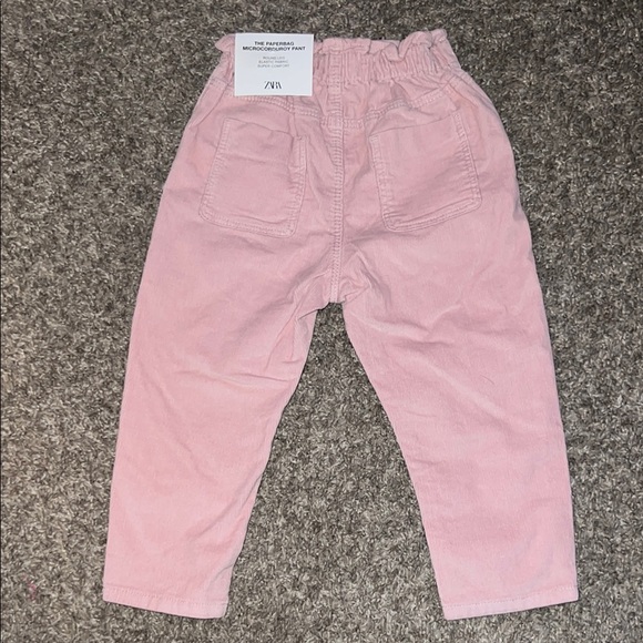Pink Kids Corduroy Pants - Picture 3 of 3